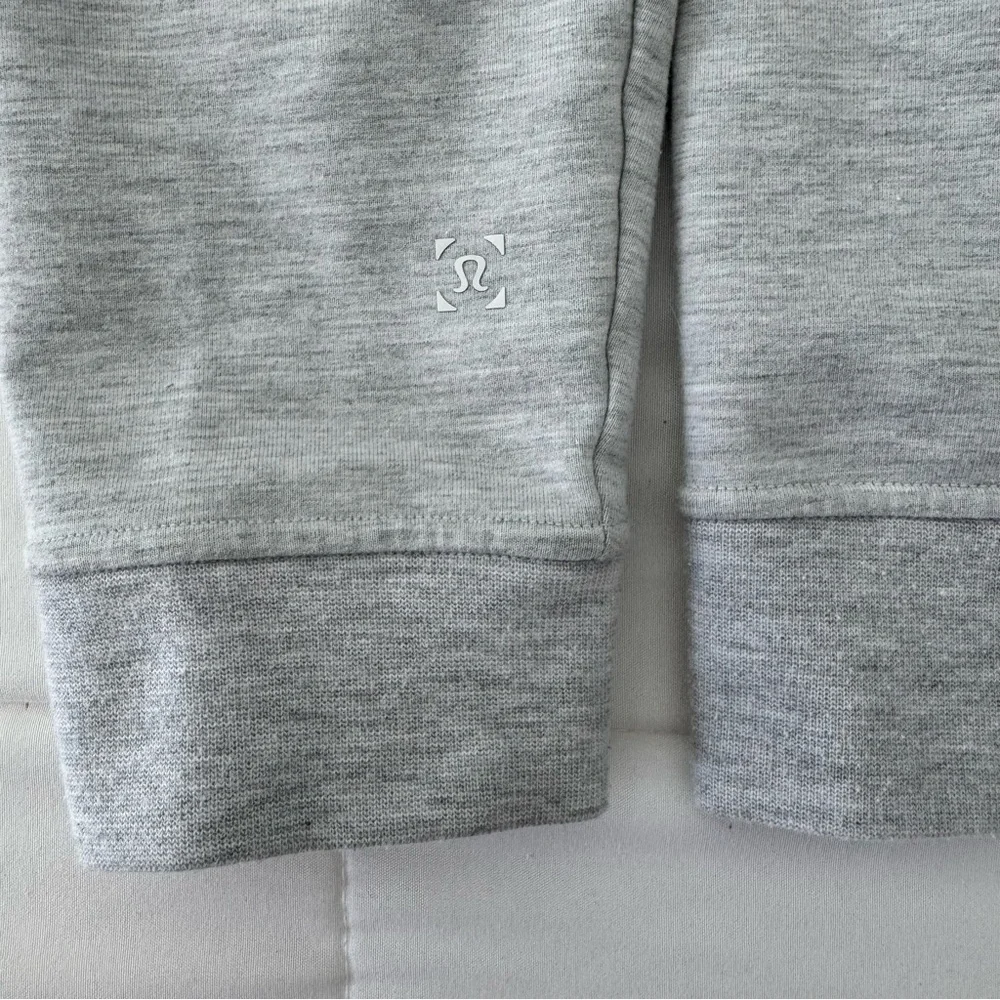lululemon athletica Light Gray Performance Jacket with Beige Tee